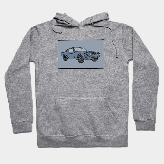 old muscle car Hoodie by fokaction